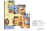 川硐教育园区3室2厅2卫118.2㎡户型图