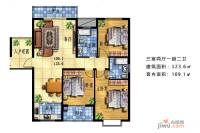 川硐教育园区3室2厅2卫123.6㎡户型图