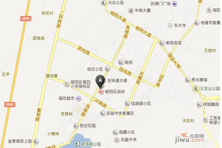 福海公寓位置交通图