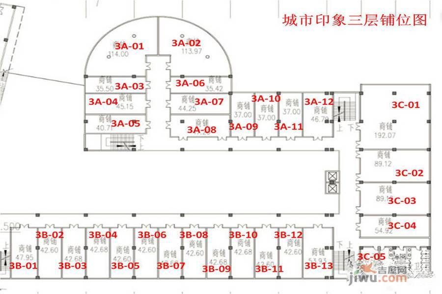 云房城市印象1室1厅1卫60㎡户型图