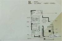 昭通供销大厦3室2厅1卫117㎡户型图