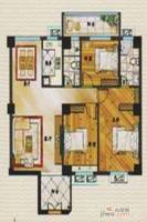 天利花园3室2厅2卫126.6㎡户型图
