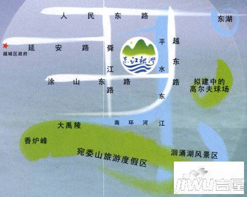 东江银湾位置交通图图片