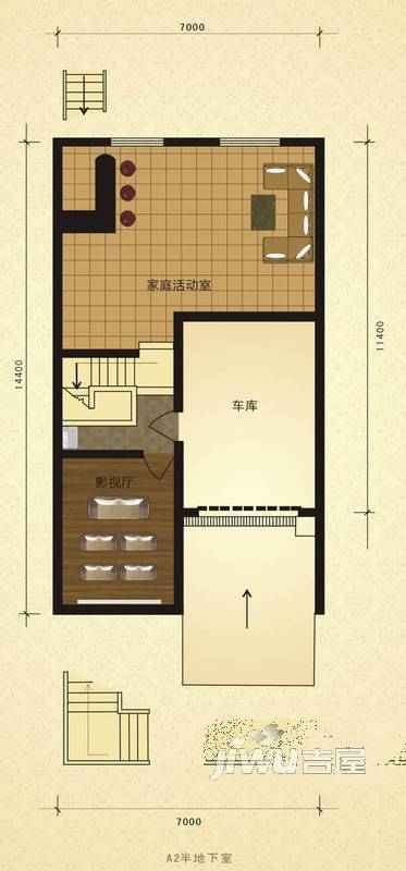 东晶佳园普通住宅255㎡户型图