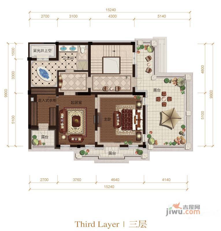 大滩六号院5室2厅5卫350㎡户型图