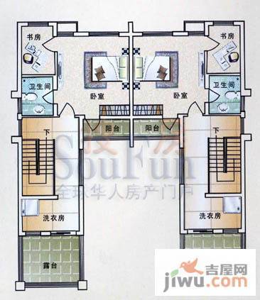 镜湖莲庄普通住宅223㎡户型图