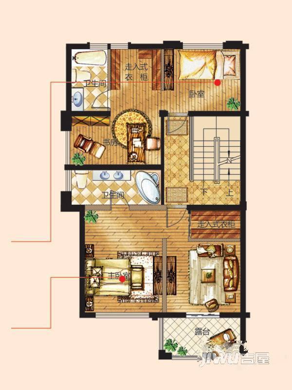 翠谷庄园5室3厅4卫372.4㎡户型图