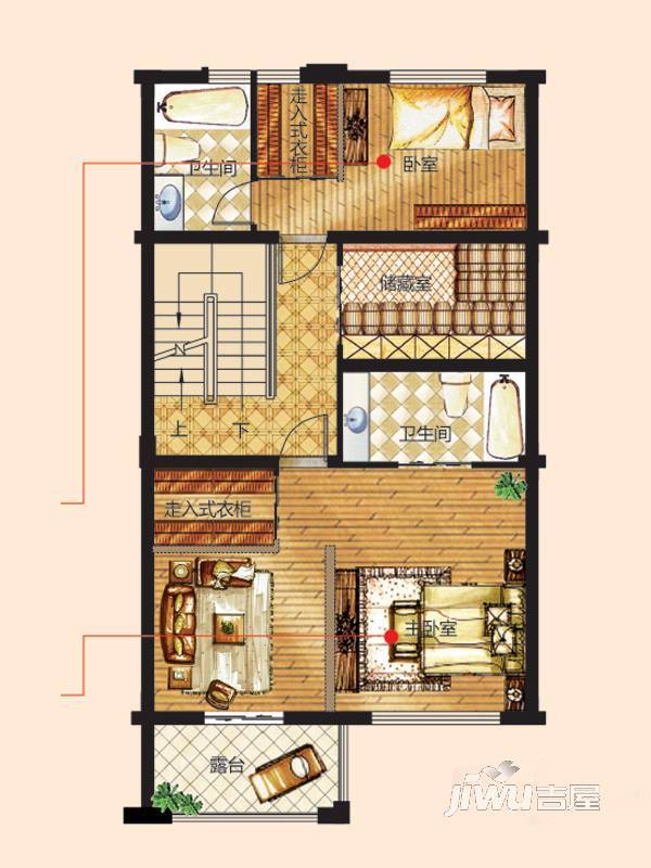 翠谷庄园3室2厅4卫348.7㎡户型图