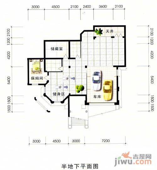 新宇花园2室2厅1卫135.2㎡户型图