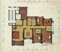 凯瑞米兰公馆4室2厅3卫185㎡户型图