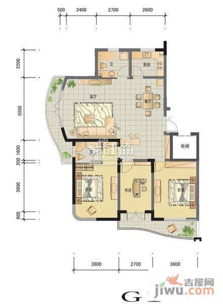 碧波康庭4室2厅2卫160.2㎡户型图