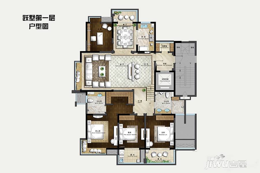 大明·翰泽苑6室3厅4卫315㎡户型图