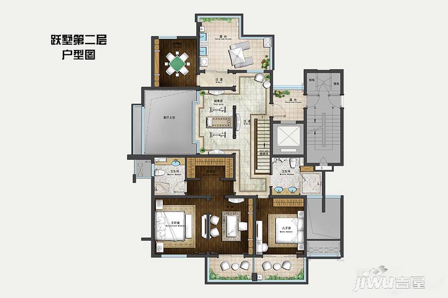 大明·翰泽苑6室3厅4卫315㎡户型图