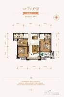 世纪城3室2厅1卫104㎡户型图