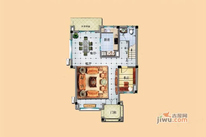 宁德碧桂园4室2厅4卫210㎡户型图