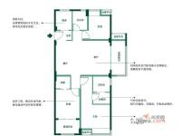 亿利城3室2厅2卫119㎡户型图