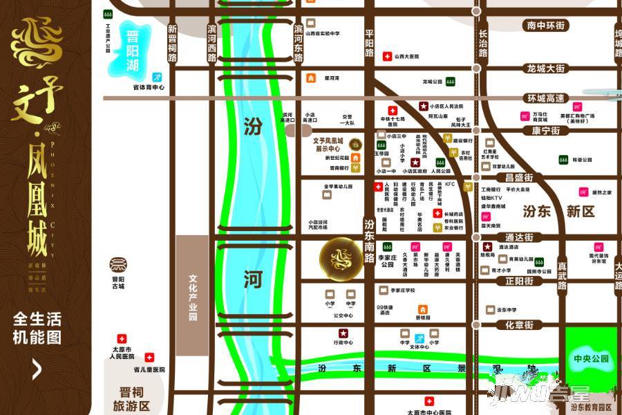 文予凤凰城位置交通图图片