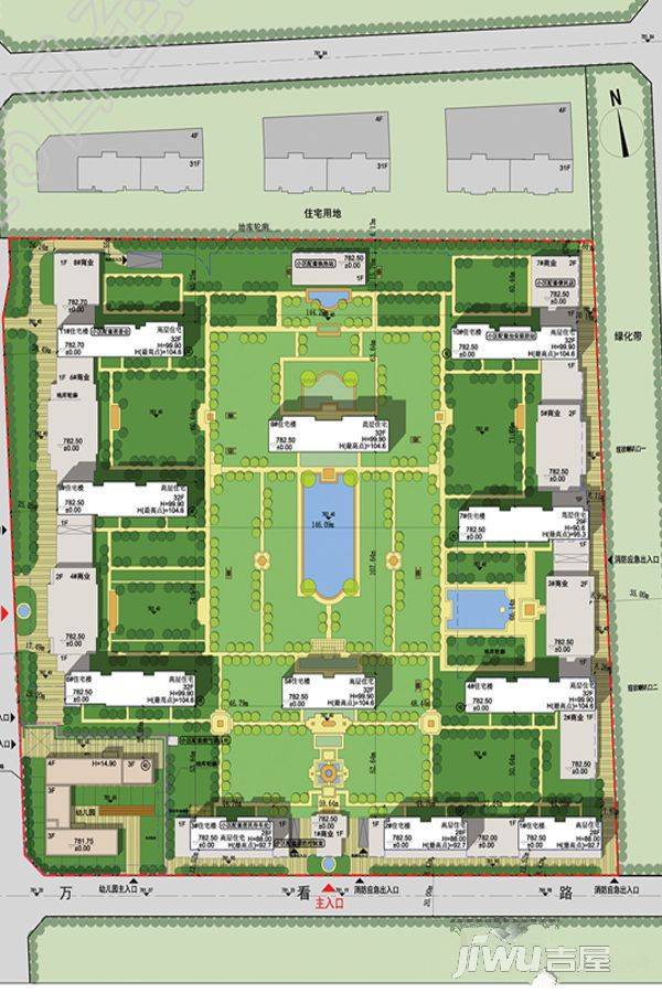 中国铁建融创学府壹号院规划图图片