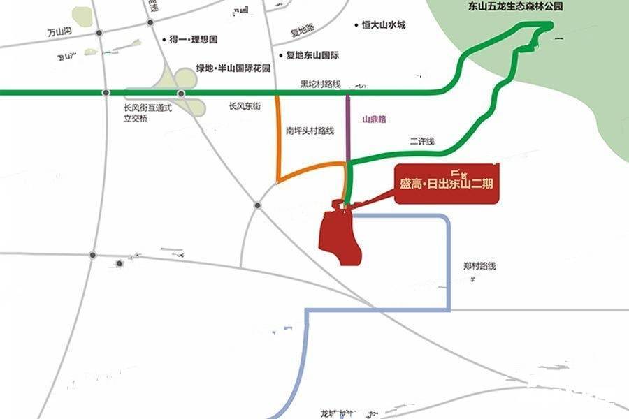 绿地山鼎庄园位置交通图图片