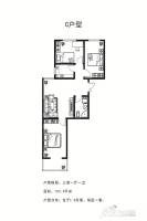 豪景阳光里3室1厅1卫103.9㎡户型图