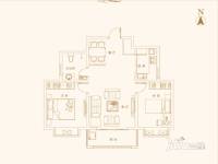 坤泽十里城2室2厅1卫88.6㎡户型图