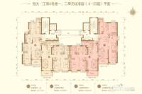 恒大江湾3室2厅2卫127㎡户型图