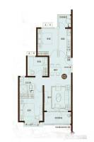 太原恒大城3室2厅1卫113.8㎡户型图