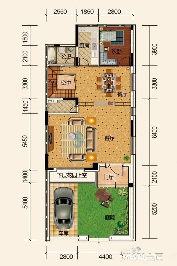 碧桂园中央半岛海云府4室3厅3卫180㎡户型图