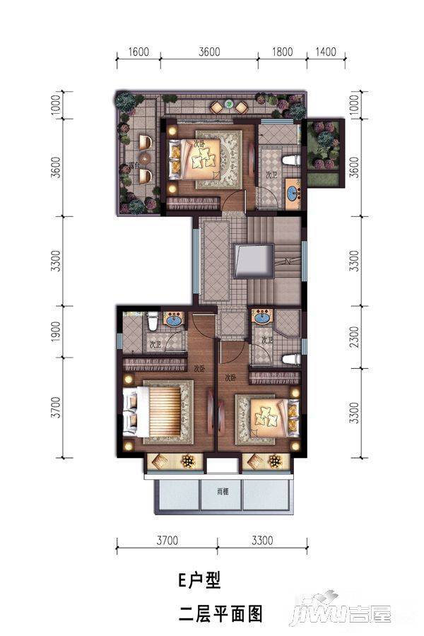 碧桂园海南之心5室2厅4卫256㎡户型图