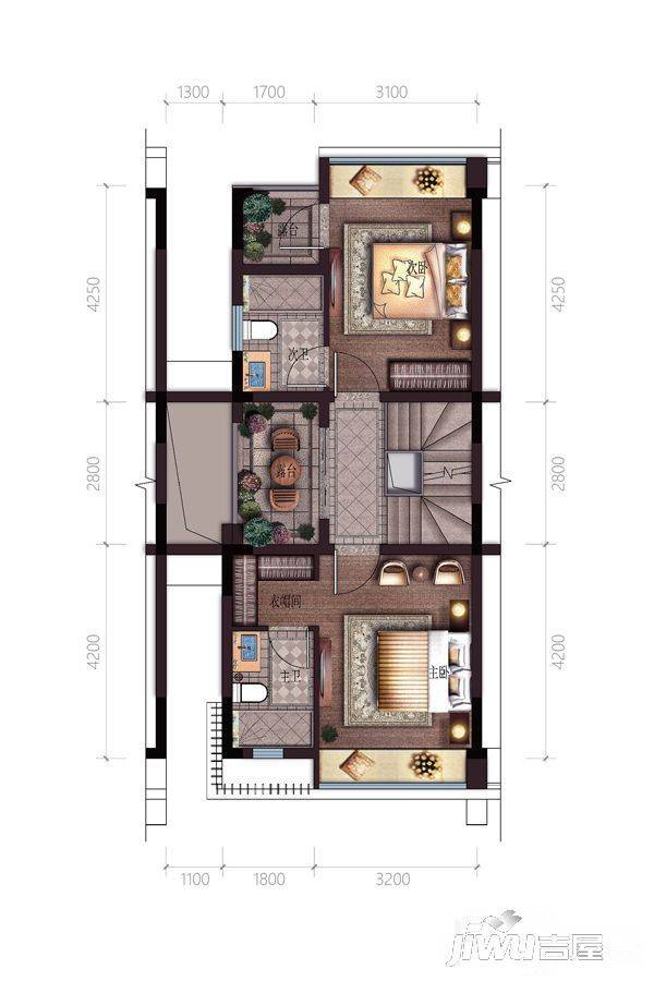 碧桂园海南之心4室5厅4卫203㎡户型图