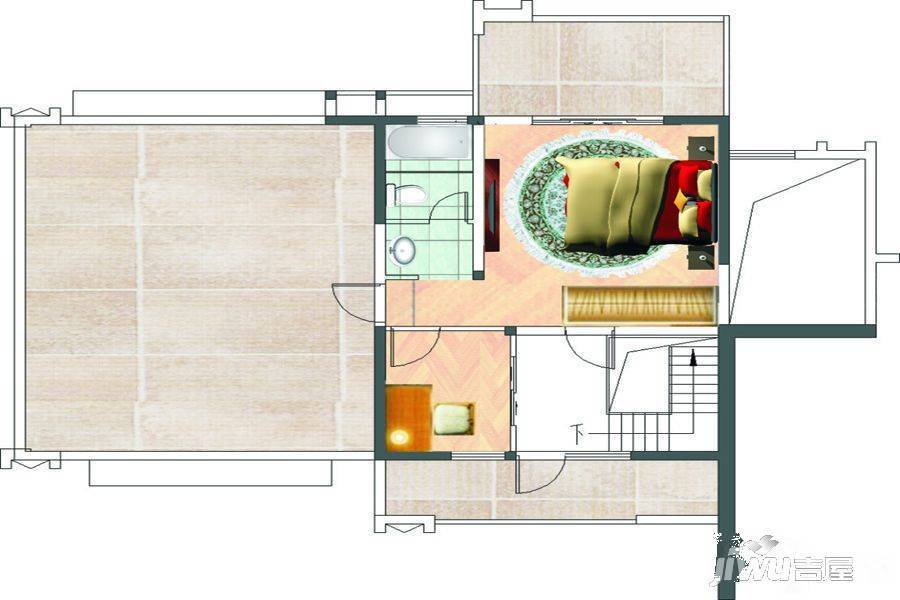椰海家园4室2厅3卫210㎡户型图