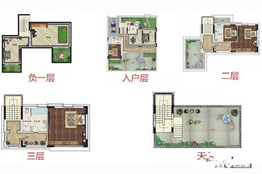 碧桂园中央半岛海云府4室4厅3卫285㎡户型图