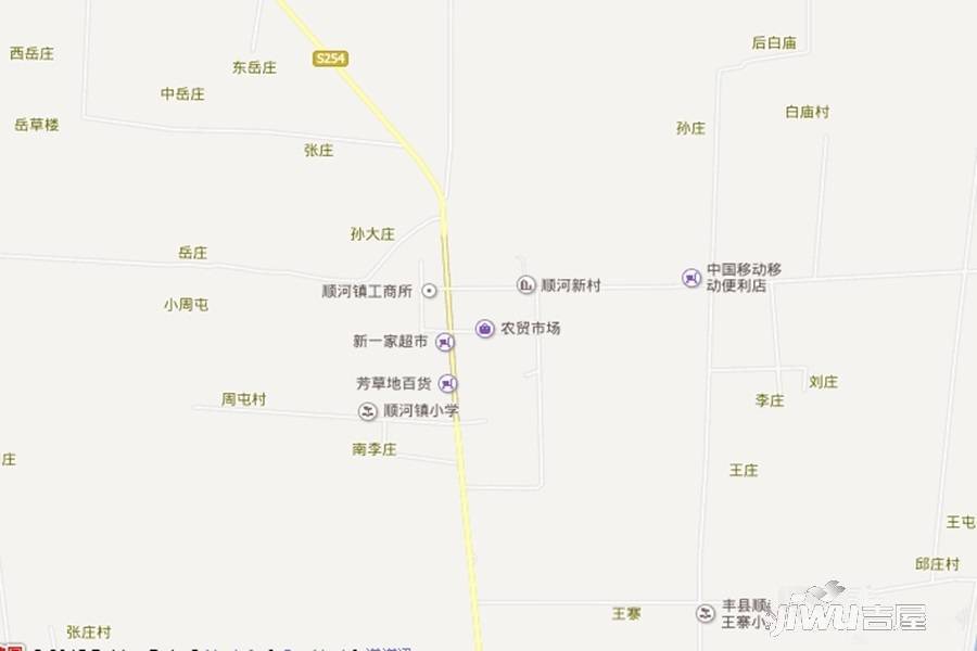 丰县顺河富民商业街位置交通图图片