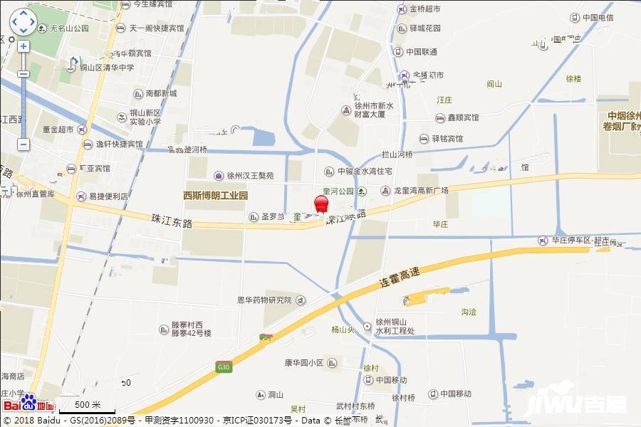 徐州中骏壹号街区位置交通图