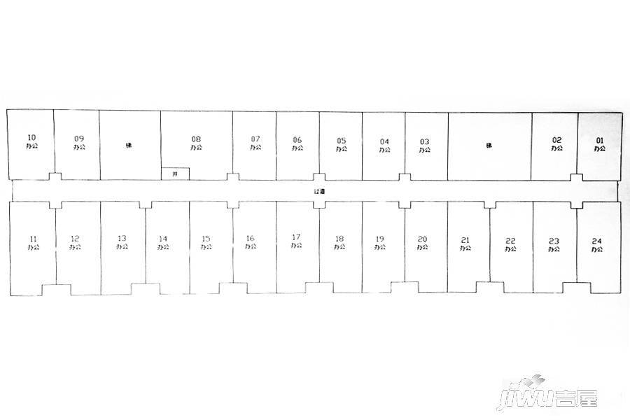 九里景秀1室1厅1卫44.9㎡户型图