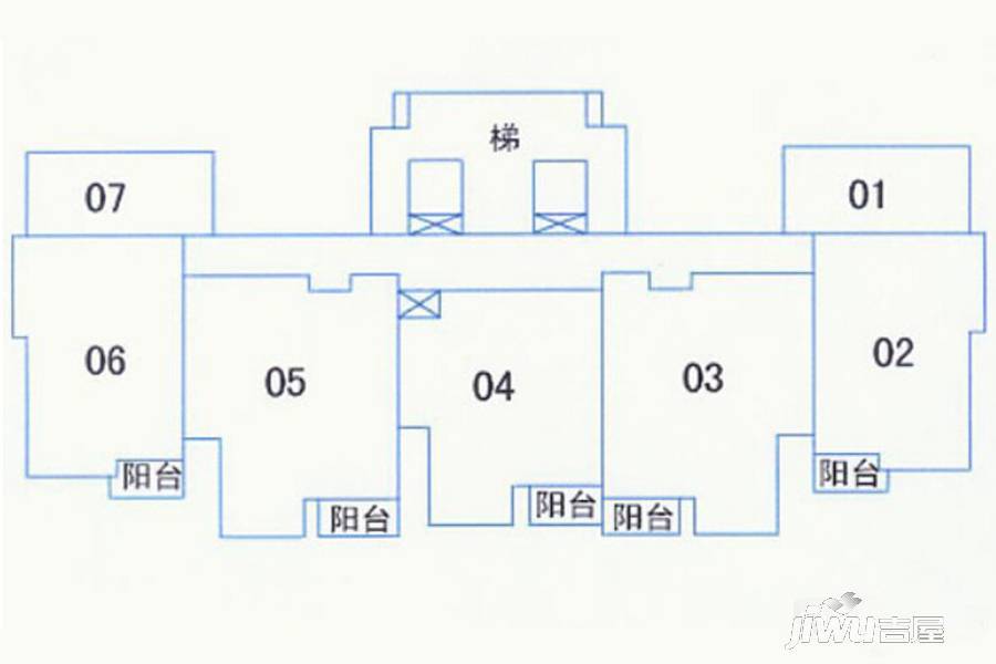 坤泰御景湾1室1厅1卫户型图