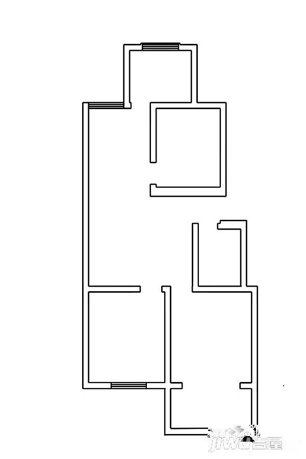 一品名郡2室2厅1卫95㎡户型图