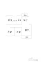 御园3室2厅1卫110.3㎡户型图