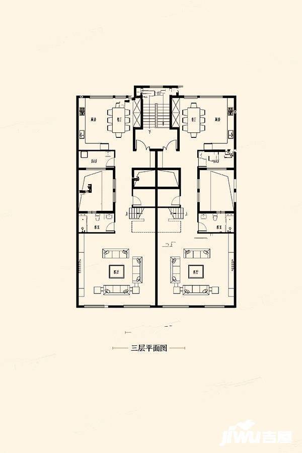 泊岸美墅6室4厅6卫220㎡户型图