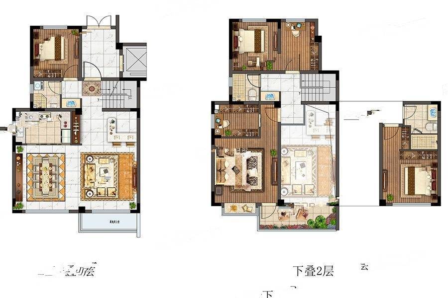 观澜别院4室2厅2卫160㎡户型图