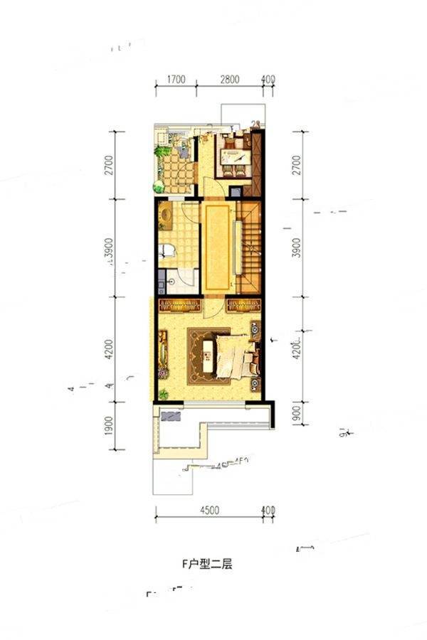 温泉新都孔雀城3室2厅3卫137㎡户型图