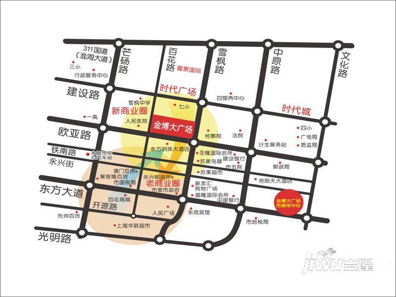 金博大广场位置交通图
