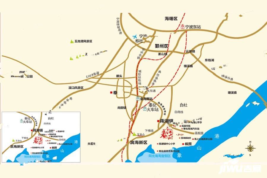 春江府位置交通图2