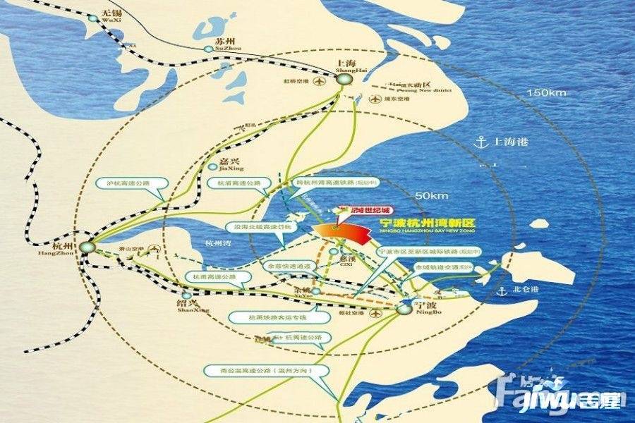 杭州湾世纪城位置交通图图片
