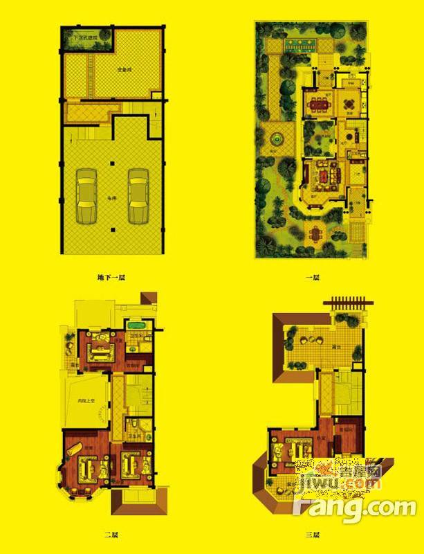 世茂大目湾4室3厅3卫240㎡户型图