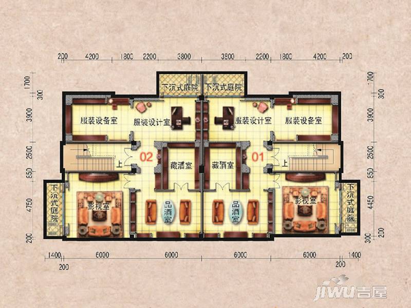 慈溪碧桂园7室3厅5卫560.5㎡户型图