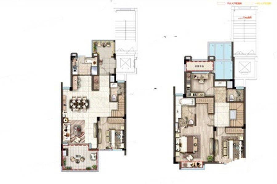 东方公馆4室2厅3卫150㎡户型图