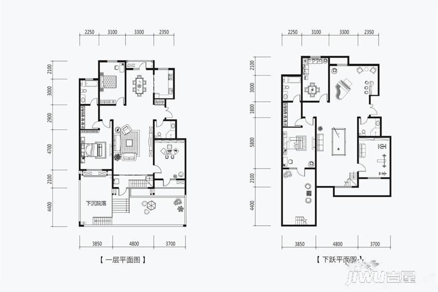 建发宝湖湾6室4厅3卫341㎡户型图