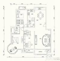 泰和地中海3室2厅2卫149㎡户型图