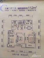 金域水岸3室2厅2卫112㎡户型图